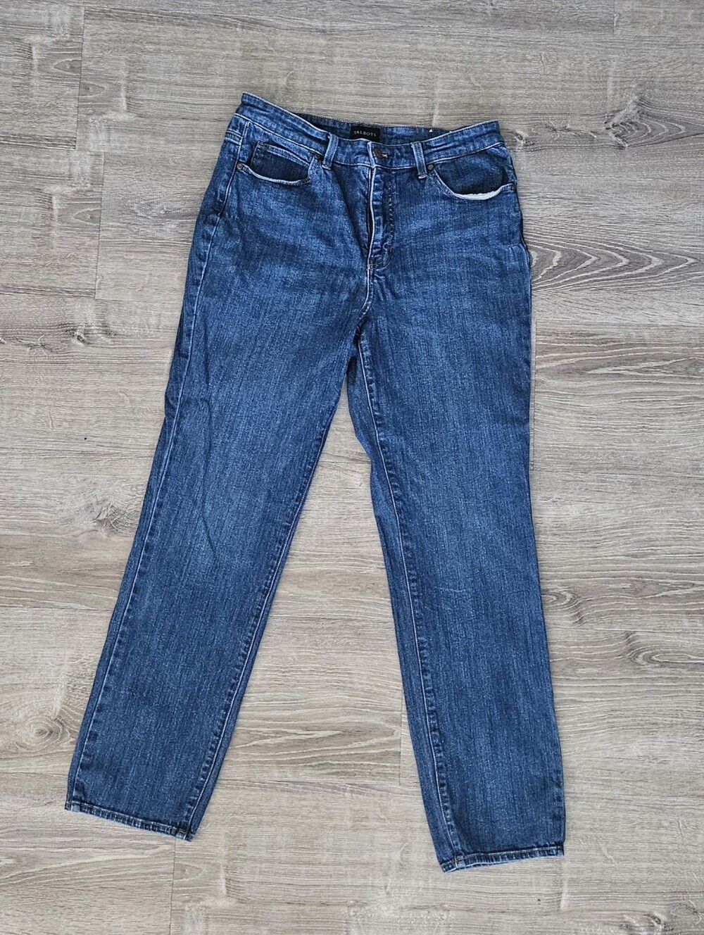 Talbots Straight Leg Jeans Coastal Grandmother Casual Medium Classic Wash Sz 8